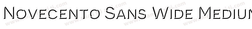 Novecento Sans Wide Medium字体转换
